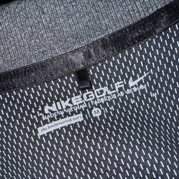 Nike Women's Golf Wool Bonded Bomber Jacket- size M- polyester Dark grey - Picture 6 of 9